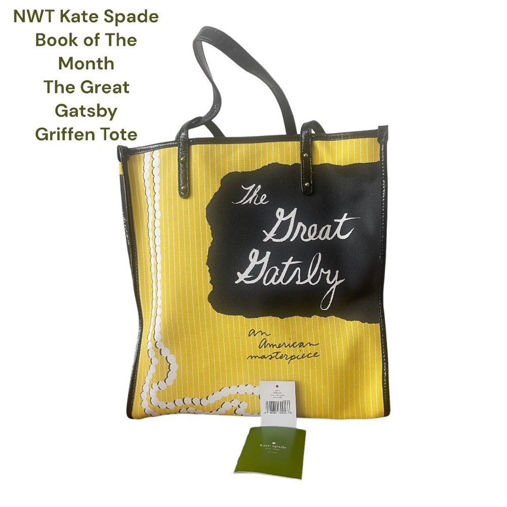 NWT Kate Spade Book of the Month The Great Gatsby Griffen Tote HTF